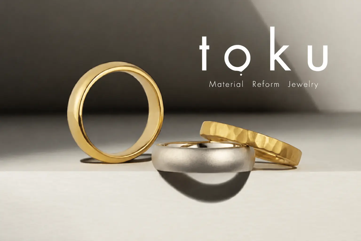 ゴールドやプラチナなど貴金属を溶かして作るリフォームジュエリー「toku」